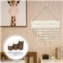 LIOOBO Calendrier Anniversaire Bois Tranches de Bois Disque Rondes pour Calendrier d'Ami Anniversaire Bricolage DIY Fabrication 