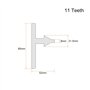 sourcing map Percage Clé Mandrin 8mm Empreinte 21.5mm Engrenage pour Impact Empreinte Perceuses Outils Clé