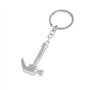 sourcingmap Couleur Argent Mini Marteau Arrache-clou Décor Métal Porte-clés Chaîne - Argenté