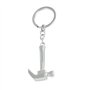 sourcingmap Couleur Argent Mini Marteau Arrache-clou Décor Métal Porte-clés Chaîne - Argenté, Taille Unique