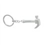 sourcingmap Couleur Argent Mini Marteau Arrache-clou Décor Métal Porte-clés Chaîne - Argenté, Taille Unique