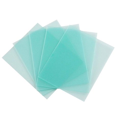LNIMIKIY Lot de 10 plaques de protection portables pour casque de soudage PC - Poids léger - Filtre anti-éclaboussures en plasti