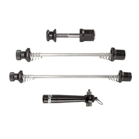 TranzX Components Tranz-X Broches pour boulons de siège et Roue Avant/arrière à détachement Rapide Outil de sécurité Inclus Noir