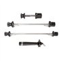 TranzX Components Tranz-X Broches pour boulons de siège et Roue Avant/arrière à détachement Rapide Outil de sécurité Inclus Noir