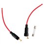 Gebildet 6 x 30 mm AGC Portes-Fusible en Ligne 32V 20A, Fast-blow Porte-Fusible Type à vis Inline avec 16 AWG Fil (Pack de 15)