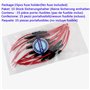 Gebildet 6 x 30 mm AGC Portes-Fusible en Ligne 32V 20A, Fast-blow Porte-Fusible Type à vis Inline avec 16 AWG Fil (Pack de 15)