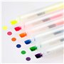 [6 couleurs] Assortiment de surligneurs rétractables, utilisation à une main