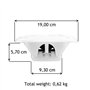 KIT Set for Boss Audio Systems MR6W 2 Double Cone Marine Speakers 6.5" 16.50 cm 90 Watt rms 180 Watt Max Waterproof White, per P