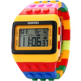 SHHORS Montre LED Rainbow Créative Bracelet Silicone LCD Sportive Poignet Grand - Homme Femme Enfant LED091