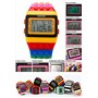 SHHORS Montre LED Rainbow Créative Bracelet Silicone LCD Sportive Poignet Grand - Homme Femme Enfant LED091