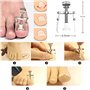 Ongles Incarnés MojiDecor Coupe-ongles Kit de 6Pcs Manucure Pédicure Professionnel en Inox, Pince Lime Excavateur à Ongles Pouss