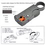 Kagni BNC Crimp Tool Set, pince à sertir à cliquet BNC/TNC et dénudeur de câble coaxial rotatif avec 10 pcs connecteurs BNC à se
