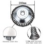 Kagni Tete Debroussailleuse Universelle, Tête de Débroussailleuse Aluminium et Brosse Metallique Acier 8” pour Coupe-Broussaille