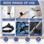 Lot de 100 Attaches de Câble Réutilisables Noires Réglables et Libérables pour la Gestion des Câbles Organisation Noir,20cmx1.2c