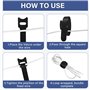 Lot de 100 Attaches de Câble Réutilisables Noires Réglables et Libérables pour la Gestion des Câbles Organisation Noir,20cmx1.2c