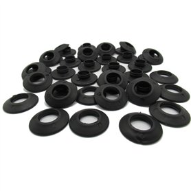 Langard Lot de 20 œillets Snap 'n' Tap Noir 12 mm
