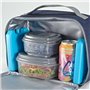Fit & Fresh Lot de 5 blocs réfrigérants pour jours de la semaine, compacts et réutilisables pour boîtes à déjeuner et glacières,