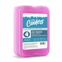 Fit + Fresh Slim Lot de 4 Accumulateurs de Froid Réfrigérants Réutilisables XL - Parfaits pour les boîtes à déjeuner