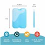 Fit + Fresh Slim Lot de 4 Accumulateurs de Froid Réfrigérants Réutilisables XL - Parfaits pour les boîtes à déjeuner, les glaciè