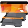 2 Compatibles Cartouches de Toner Laser pour Brother TN2010 TN2220 DCP-7055 DCP-7060D DCP-7065DN HL-2130 HL-2132 HL-2135W HL-224