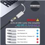 YMY Adaptateur USB Type C vers Mini DisplayPort, Convertisseur 4k@60hz Prend en Charge Les périphériques USB-C avec Mode DP/Alt 