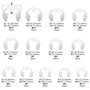 BGTXINGI 400pcs acier inoxydable n ° 13 e clip ring m1.5 à M15 Kit combiné de rondelles de bague de fixation externe