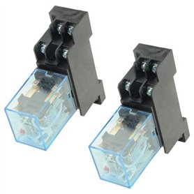 WMYCONGONG Lot de 2 Relais de puissance électromagnétique HH52P AC 110V Coil DPDT 8 Pins w/Socket Base
