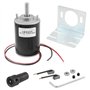 WMYCONGCONG Moteur à aimant permanent DC 12/24V 30W haute vitesse CW/CCW (12 V CC 3500 tr/min) et support de montage pour motoré