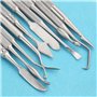 TOVOT 10 Pièces Outils de sculpture en cire en acier inoxydable Outils de sculpture double face Outils de modelage de l'argile