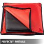 Mophorn Couverture en fibre de verre 6 x 10 PI Ignifugation soudure Bouclier de sécurité pour gas station noire protéger contre 