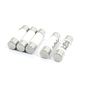 sourcing map AC 380V 10A 10x38mm Céramique Cylindrique Fusible Liens RT14/RT18 5Pcs