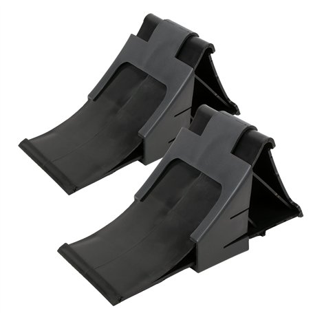 ProPlus Lot de 2 cales de roue avec support Noir Capacité de charge 1000 kg Idéal pour caravane