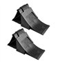 ProPlus Lot de 2 cales de roue avec support Noir Capacité de charge 1000 kg Idéal pour caravane