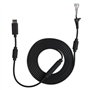 Adaptateur de Rupture de câble de Remplacement de câble de Manette de Jeu USB 5 Broches pour 360 (Noir