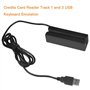 Zerone Lecteur de cartes de crédit USB MSR90, mini lecteur de cartes à triple pistes magnétiques