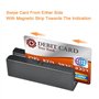 Zerone Lecteur de cartes de crédit USB MSR90, mini lecteur de cartes à triple pistes magnétiques