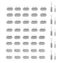 Akozon 50pcs Oscillateur de Cristal de Quartz 32.768KHz -24MHz 10Value Oscillateur à Quartz
