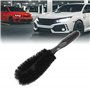 sourcing map Camion Noir pour Voiture Nettoyant Roue et Pneu Jante Brosse de Nettoyage 10.6 cm de Long
