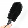 sourcing map Camion Noir pour Voiture Nettoyant Roue et Pneu Jante Brosse de Nettoyage 10.6 cm de Long