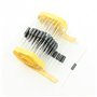 sourcing map 100 Pcs Axial câble Cylindre Corps Ferrite Perles câbles Noir