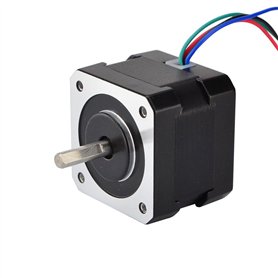 STEPPERONLINE Nema 17 Moteur pas a pas Bipolaire 1.8deg 26Ncm 0.4A 12V 42x34mm 4 Fils pour Imprimante 3D