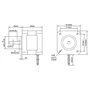 STEPPERONLINE Nema 17 Moteur pas a pas Bipolaire 1.8deg 26Ncm 0.4A 12V 42x34mm 4 Fils pour Imprimante 3D, Machine CNC