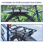 Porte-Bagages vélo arrière Ajustable, Universel pour VTT, Installation Rapide, capacité Forte pour Cyclisme de Montagne et Carga