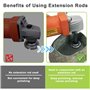 Lot de 3 extensions pour meuleuse d'angle M14, arbre d'extension pour meuleuse d'angle, tige de connexion pour meuleuse d'angle,
