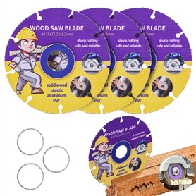 3 Pièces Lame de Scie Circulaire Bois 125 mm