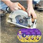 3 Pièces Lame de Scie Circulaire Bois 125 mm, Disque à Tronçonner pour Bois Ø115x22.23x1.2mm, Disque pour Couper Bois, Disque a 