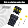 YIDM Imperméable à l'eau Connecteurs: 352Pcs Voiture Étanche Connecteur Électrique + Pince à Sertir,Connecteurs Étanches pour Vo