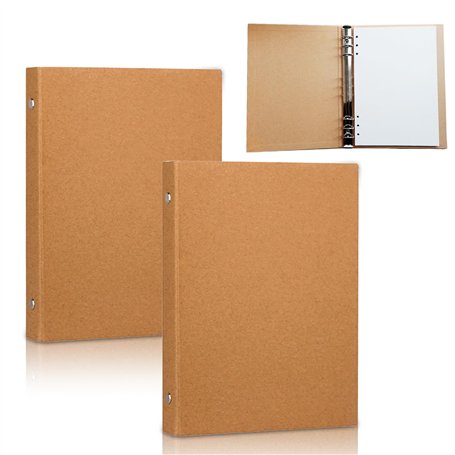 Classeur A5 en Papier Kraft: HOMURY 2 Pièces Classeur A5