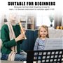 Flûte à bec en bois : flûte à bec soprano, flûte à bec en bois avec doigté allemand et kit de nettoyage, flûte à bec en érable p