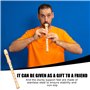 Flûte à bec en bois : flûte à bec soprano, flûte à bec en bois avec doigté allemand et kit de nettoyage, flûte à bec en érable p